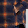 Wrangler Mens Quilt Lined Flannel Shirt Jacket Night Sky - 112382020