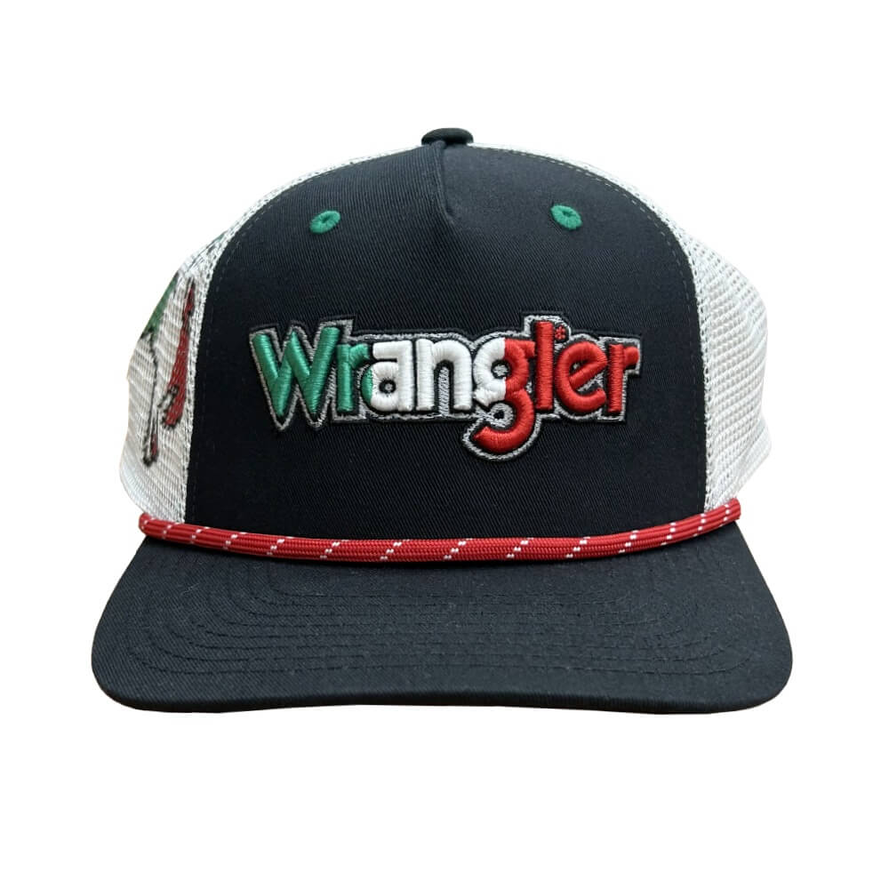 Wrangler Mens Ranchero Trucker Cap Black - RANCHERO
