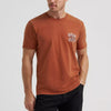 Wrangler Mens Ready For The Ride T-Shirt Brandy Brown - 112372849