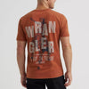 Wrangler Mens Ready For The Ride T-Shirt Brandy Brown - 112372849