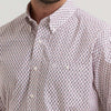 Wrangler Mens Relaxed Fit Shirt Red - 112381627