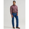 Wrangler Mens Relaxed Fit Shirt Red - 112381630