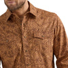 Wrangler Mens Retro Brown Shirt