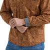 Wrangler Mens Retro Brown Shirt