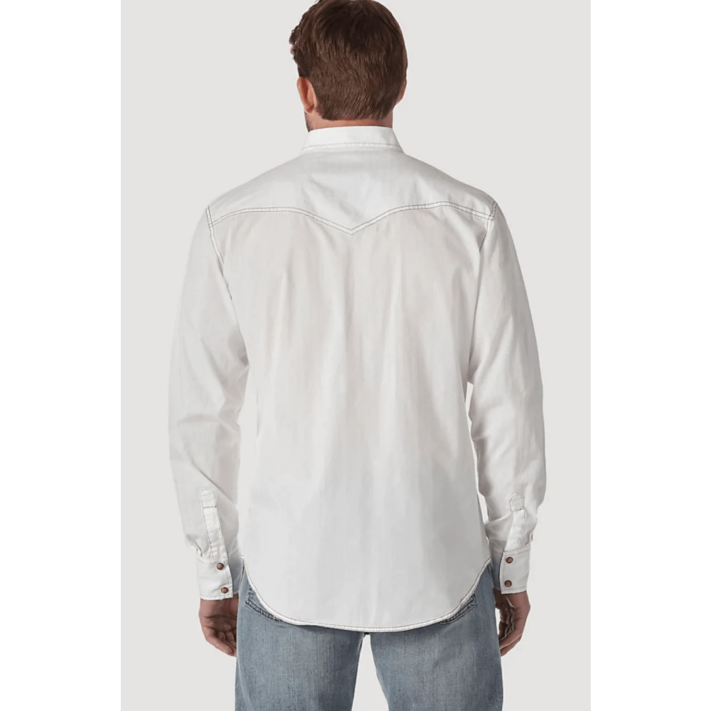 Wrangler Mens Retro Dobby Long Sleeve Shirt - 10MVR531W