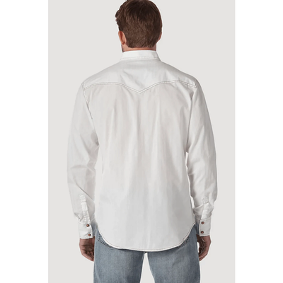 Wrangler Mens Retro Dobby Long Sleeve Shirt - 10MVR531W