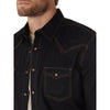 Wrangler Mens Retro Dobby Long Sleeve Shirt - 10MVR532X