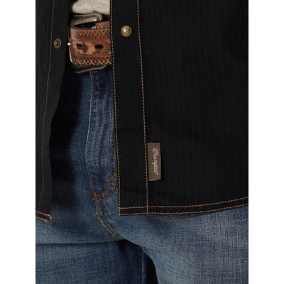 Wrangler Mens Retro Dobby Long Sleeve Shirt - 10MVR532X