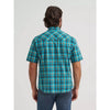 Wrangler Mens Retro Pocket Western Snap Shirt Lagoon - 112381880