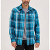 Wrangler Mens Retro Premium Western Plaid Shirt Deep River - 112370175