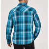 Wrangler Mens Retro Premium Western Plaid Shirt Deep River - 112370175