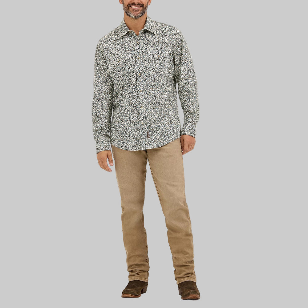 Wrangler Mens Retro® Premium Western Printed Shirt
