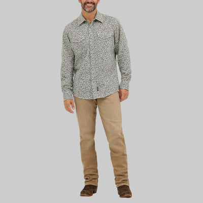 Wrangler Mens Retro® Premium Western Printed Shirt
