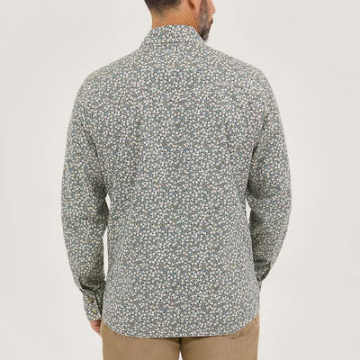 Wrangler Mens Retro® Premium Western Printed Shirt Floral Green - 112369615