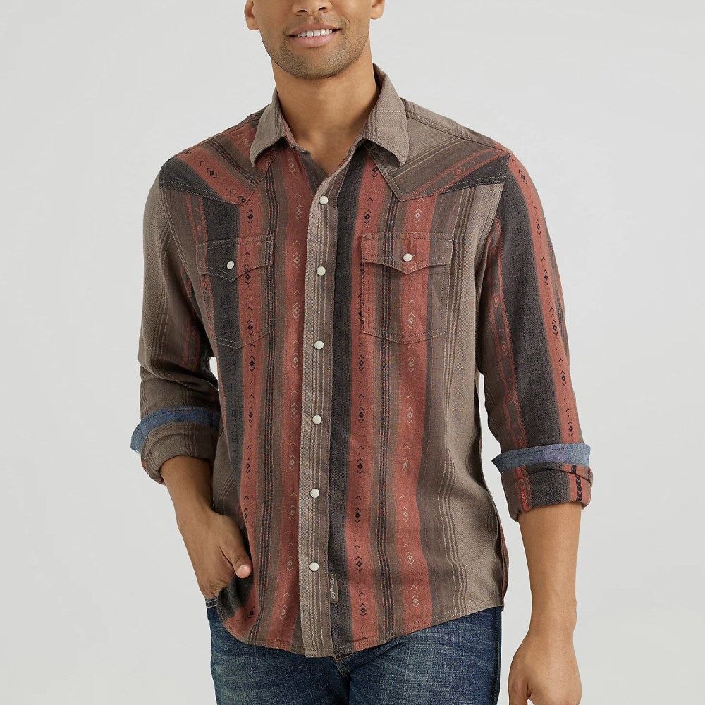 Wrangler Mens Retro Premium Western Shirt