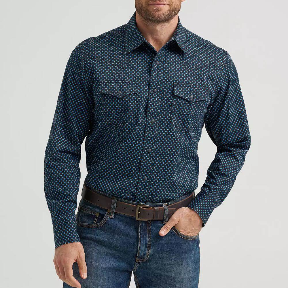 Wrangler Mens Retro Premium  Western Shirt - 112369616