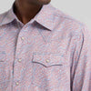 Wrangler Mens Retro® Premium Western Snap Printed Shirt Americana Paisley - 112378796