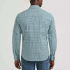 Wrangler Mens Retro® Premium Western Snap Printed Shirt Turquoise Diamond - 112378803