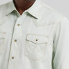 Wrangler Mens Retro® Premium Western Snap Solid Shirt Mint - 112378802