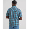 Wrangler Mens Retro® Sawtooth Pocket Western Shirt Blue n Black - 112378928