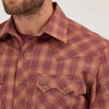 Wrangler Mens Retro® Sawtooth Pocket Western Shirt Harvest Plaid (orange) - 112369550