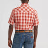 Wrangler Mens Retro® Sawtooth Pocket Western Snap Shirt Burnt Orange - 112374755