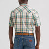 Wrangler Mens Retro® Sawtooth Pocket Western Snap Shirt Grass - 112374757