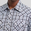 Wrangler Mens Retro Sawtooth Western Shirt Pine Black - 112374743