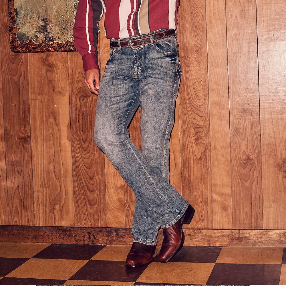Wrangler Mens Retro Slim Bootcut Jeans - 77MWZGL