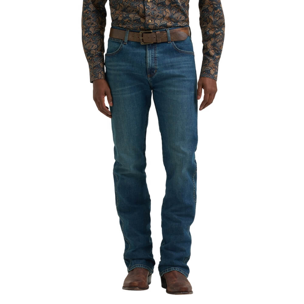 Wrangler Mens Retro Slim Bootcut Jeans Dutton - 112381599
