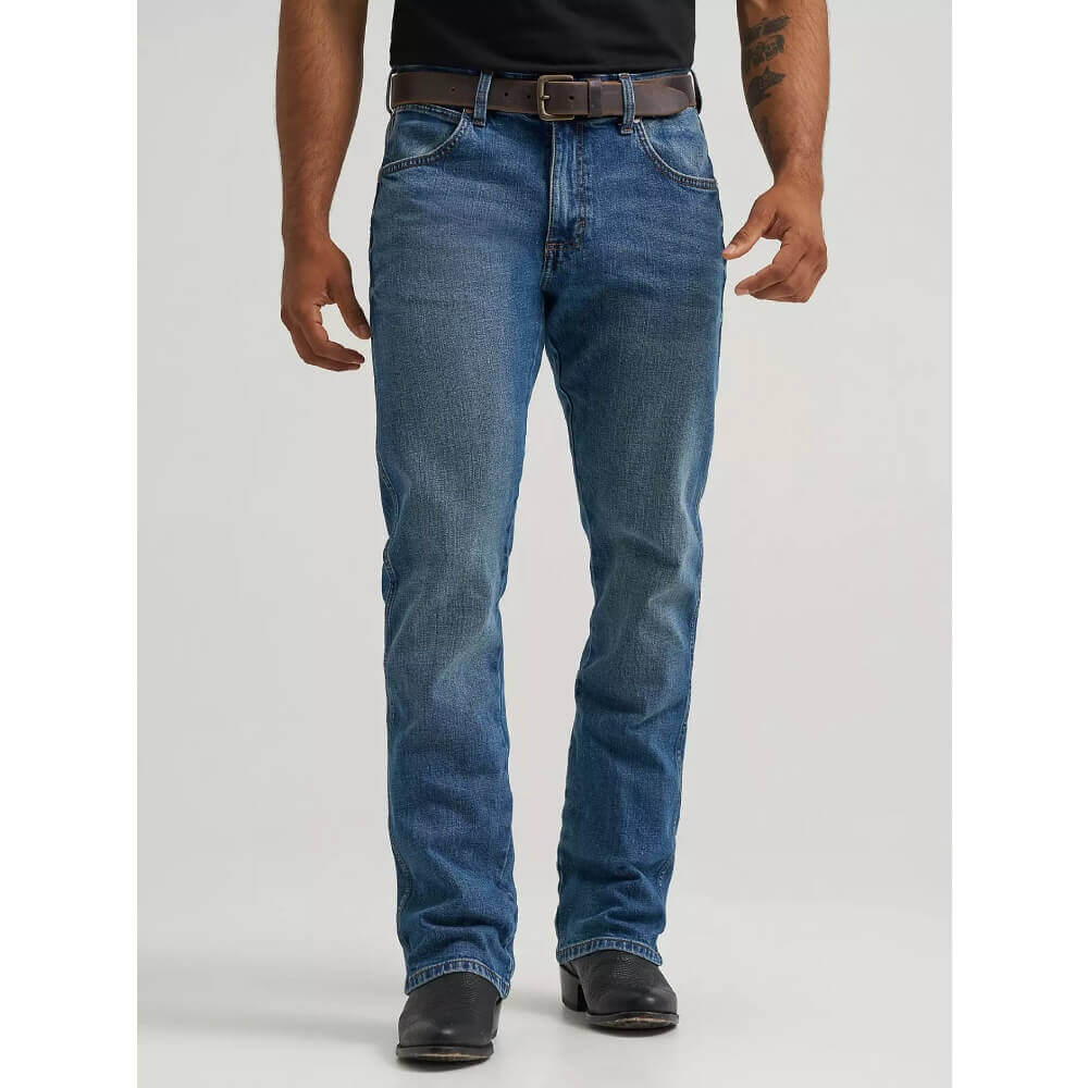 Wrangler Mens Retro Slim Fit Bootcut Jeans Harris - 112361323