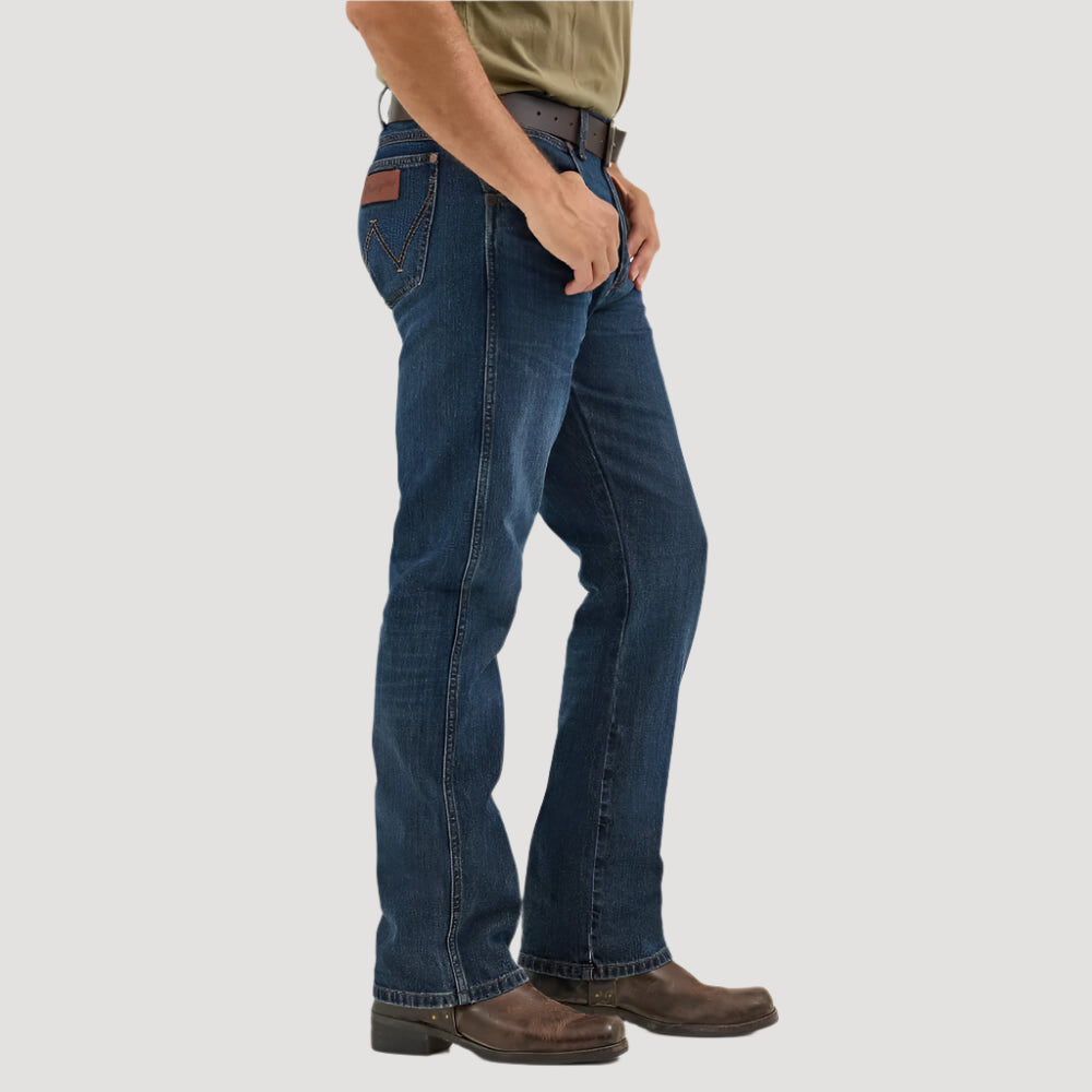 Wrangler Mens Retro Slim Fit Bootcut Jeans Oakdale - 112367574