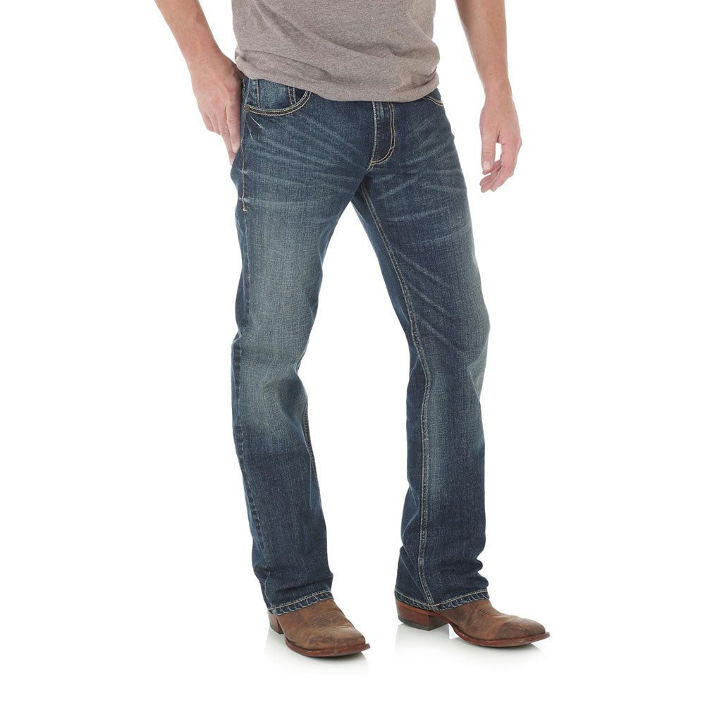 Wrangler Mens Retro Slim Fit Bootcut Jeans