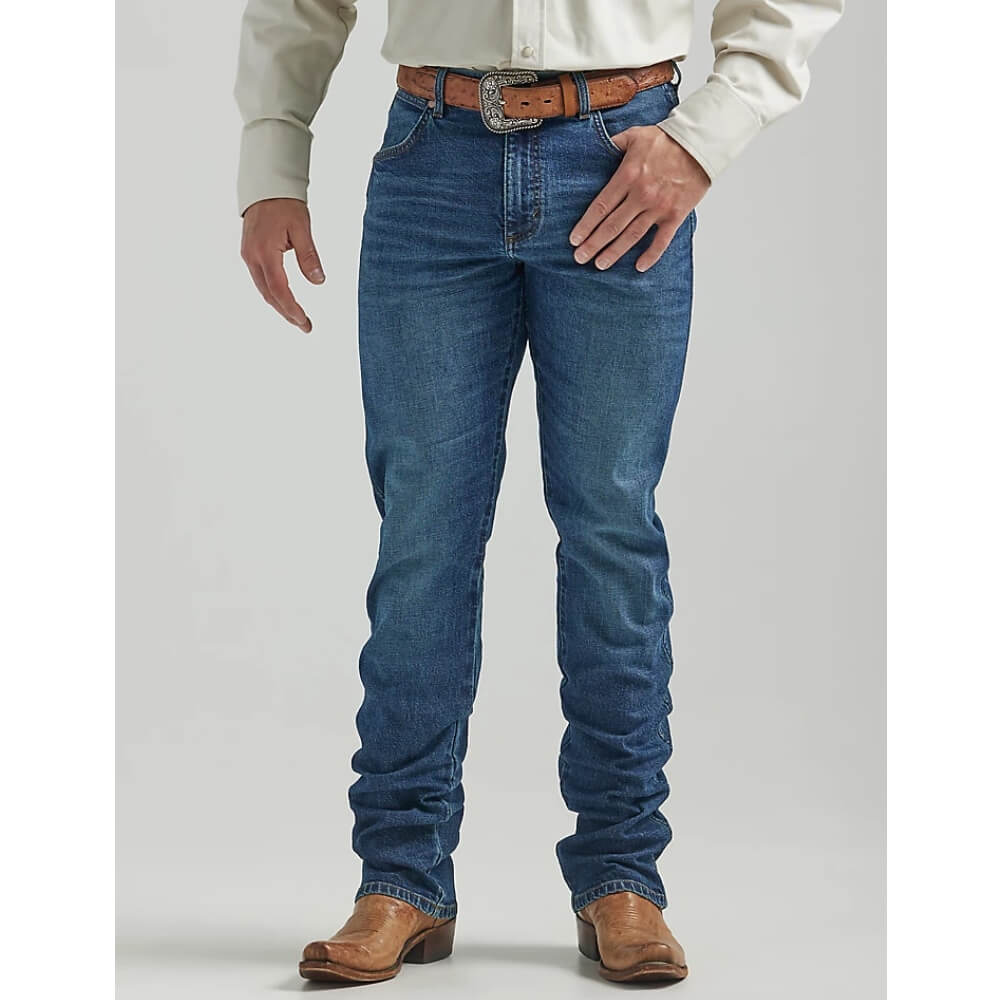 Wrangler Mens Retro Slim Fit Straight leg Jeans