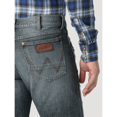Wrangler Mens Retro Stretch Slim Dark Knight Jeans 