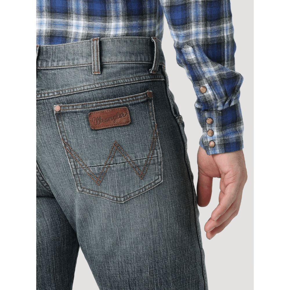 Wrangler Mens Retro Stretch Slim Dark Knight Jeans - 112318445