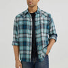 Wrangler Mens Retro Western Plaid Shirt