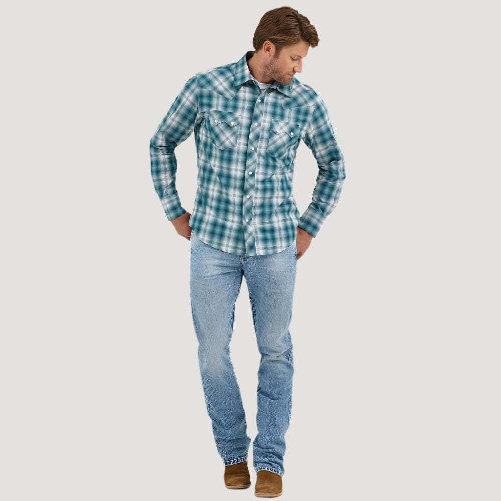 Wrangler Mens Retro Western Shirt