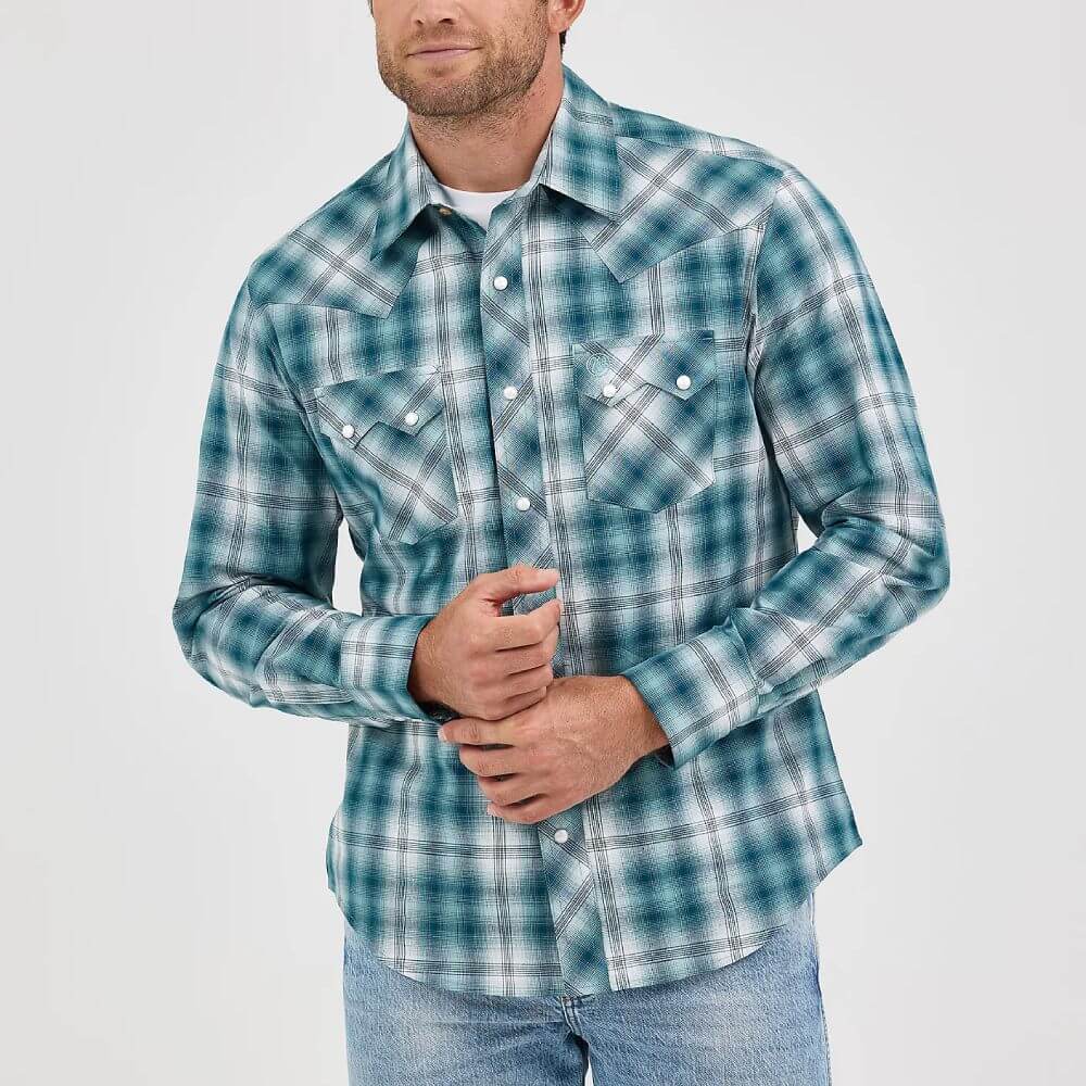 Wrangler Mens Retro Western Shirt