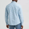 Wrangler Mens Retro Western Snap Printed Shirt Toile Waves - 112374976
