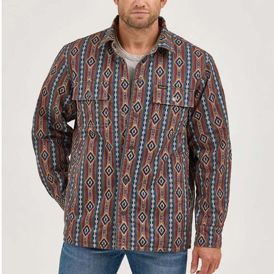 Wrangler Mens Reversible Quilted Shirt Jacket