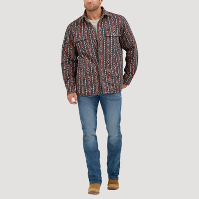Wrangler Mens Reversible Quilted Shirt Jacket