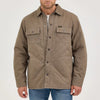 Wrangler Mens Reversible Quilted Shirt Jacket Chocolate Chip - 112368205