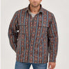 Wrangler Mens Reversible Quilted Shirt Jacket Chocolate Chip - 112368205