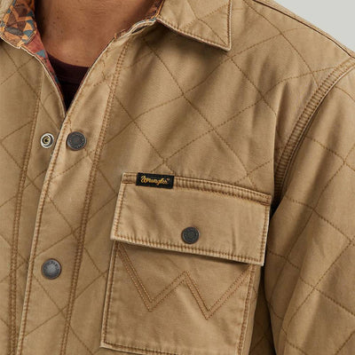 Wrangler Mens Reversible Quilted Shirt jacket