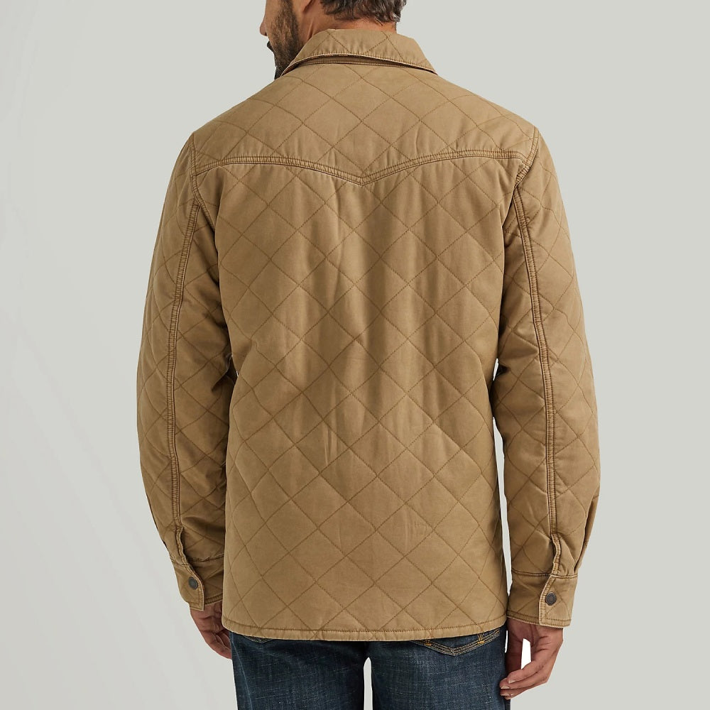 Wrangler Mens Reversible Quilted Shirt jacket