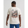 Wrangler Mens Riding Vegas Graphic T-Shirt Silver Birch - 112383932