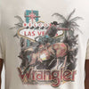 Wrangler Mens Riding Vegas Graphic T-Shirt Silver Birch - 112383932