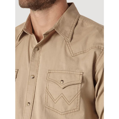 Wrangler Mens Rock Contrast Trim Shirt