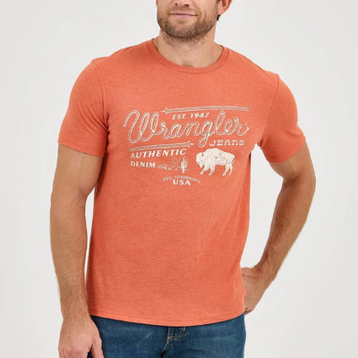 Wrangler Mens Rope Emblem Graphic T-Shirt